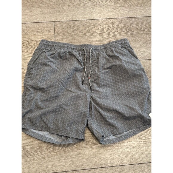 Katin Board Shorts Mens Size XL Gray Mesh Lined Beach Swim Trunks Geometric - Picture 1 of 7